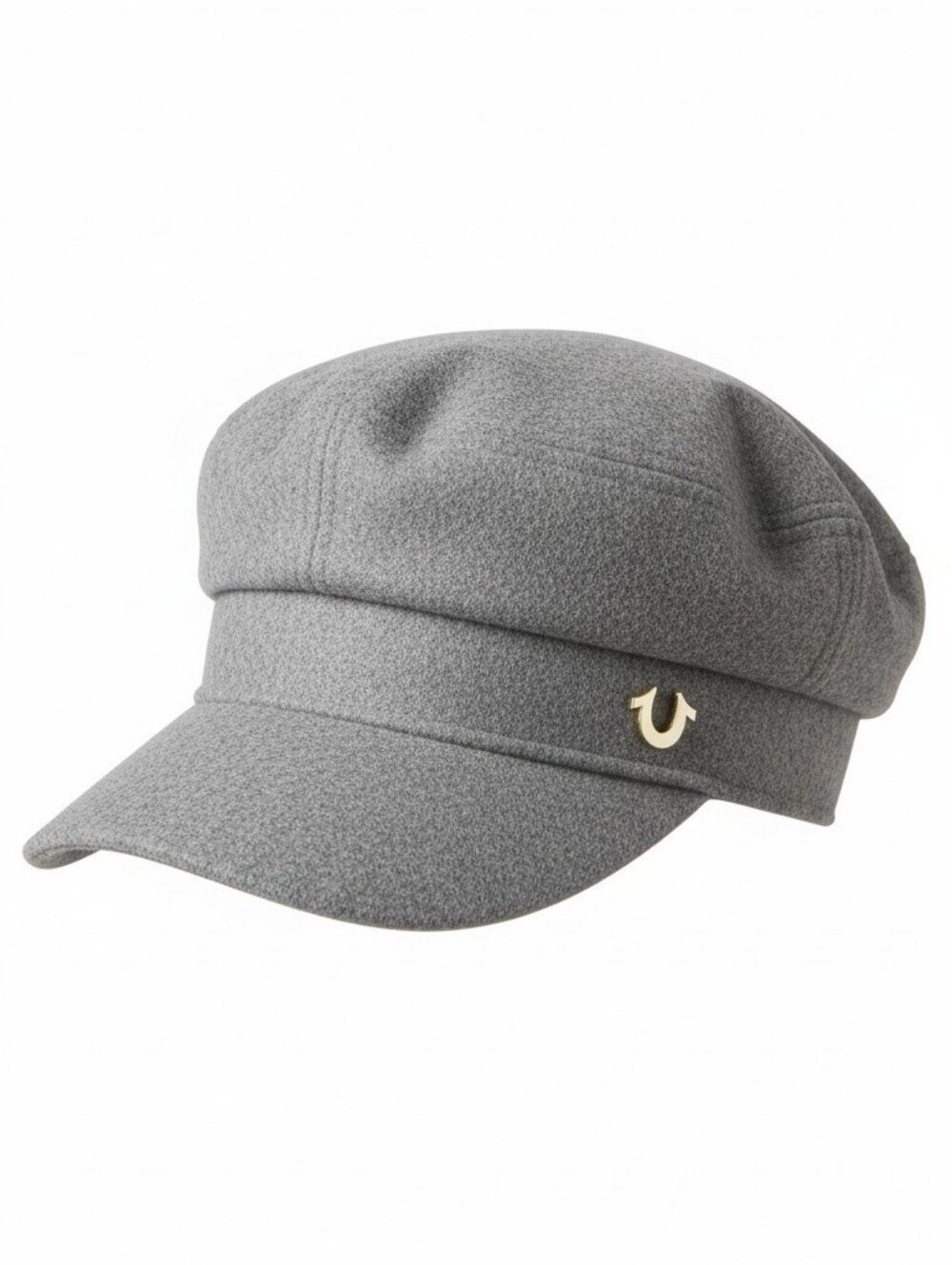 True Religion Gray Adjuatable Cadet Cap with Silver Logo